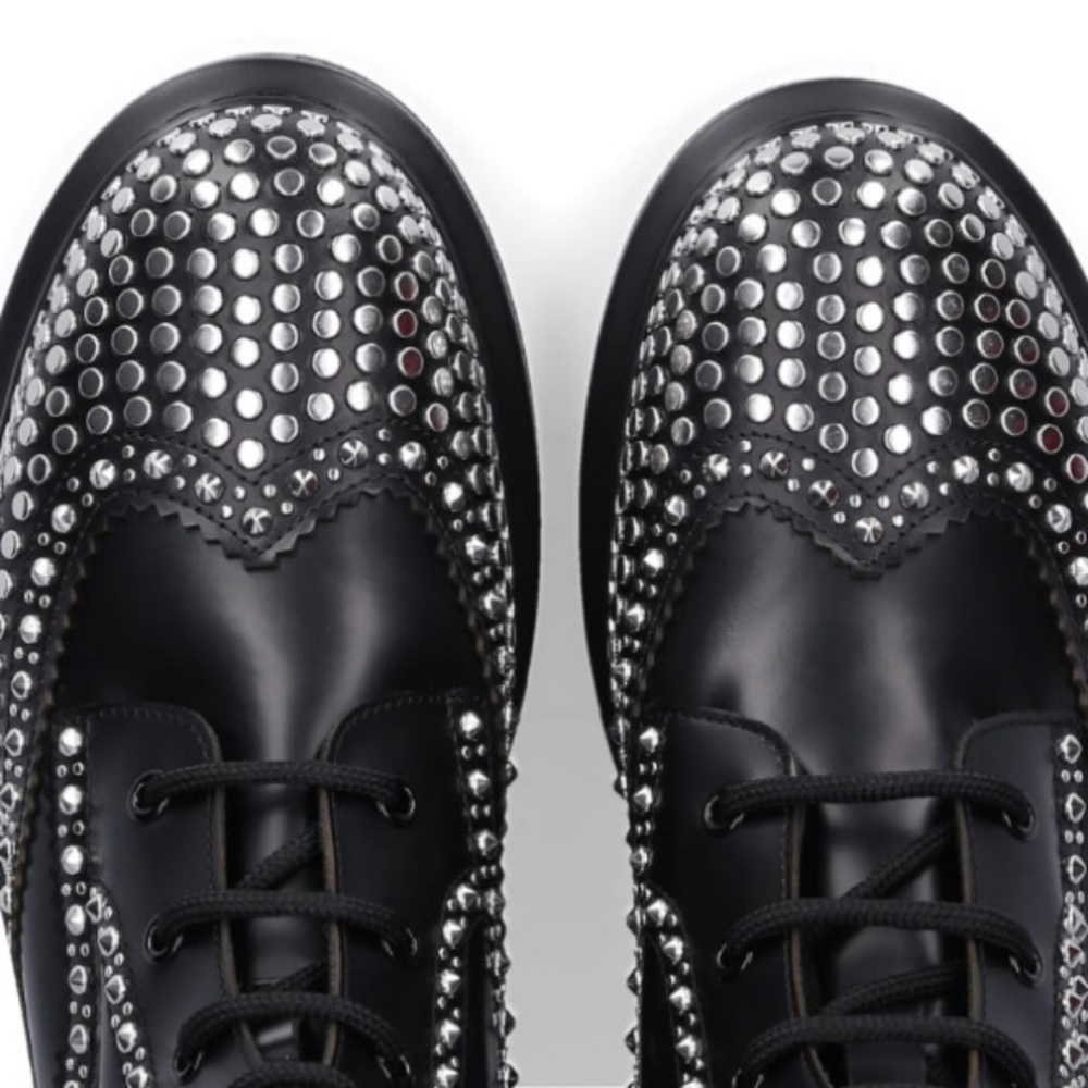 ❤️ ALEXANDER MCQUEEN Ankle Boots Logo Metallic - Picture 11 of 11